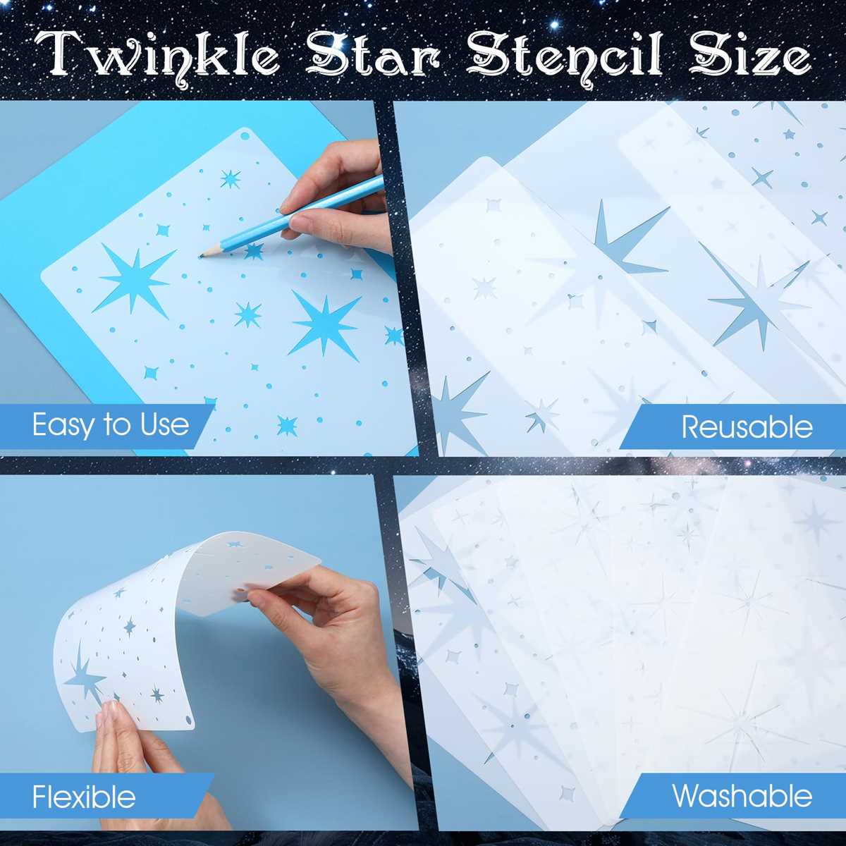 free printable star stencils