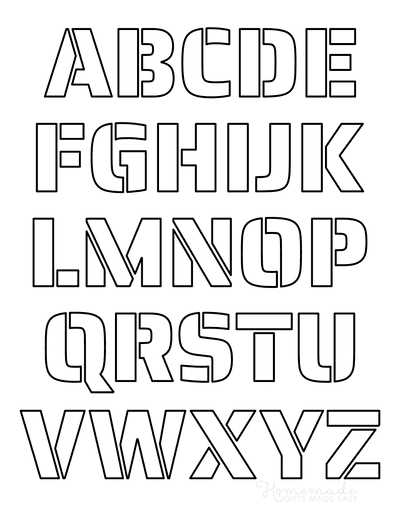 free printable stencil letters free printable stencil letters