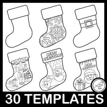 free printable stocking template free printable stocking template