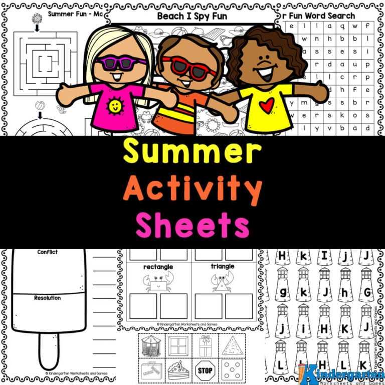 free printable summer activities for preschoolers