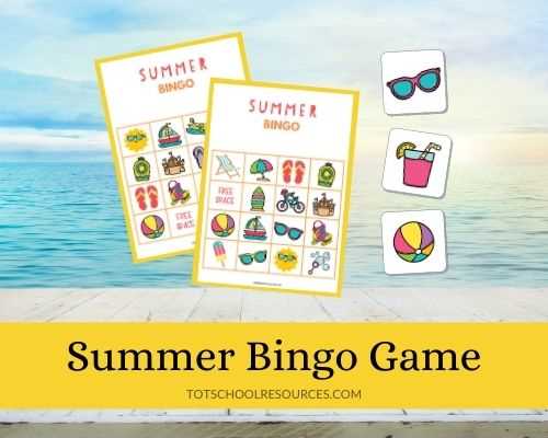 free printable summer bingo cards