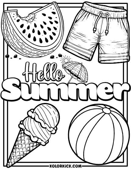 free printable summer pictures