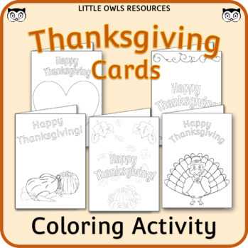 free printable thanksgiving cards to color