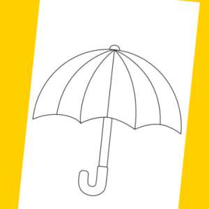 free printable umbrella template