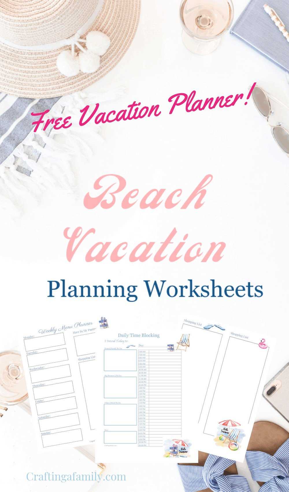 free printable vacation planner free printable vacation planner