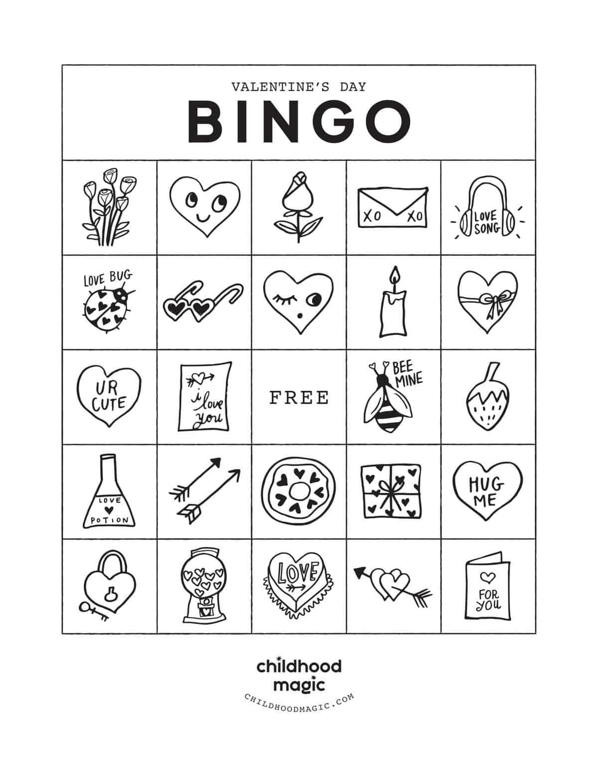 free printable valentine bingo free printable valentine bingo