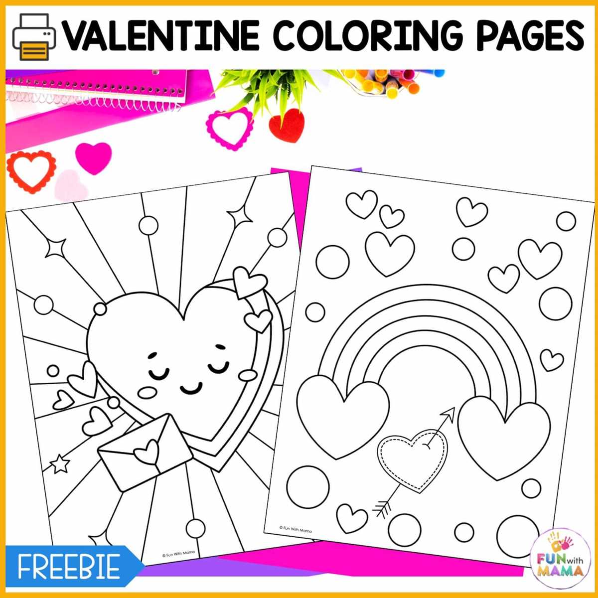 free printable valentine coloring sheets