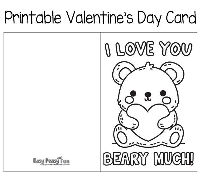 free printable valentines day cards to color free printable valentines day cards to color