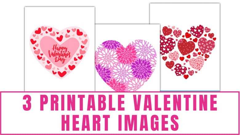 free printable valentines day hearts