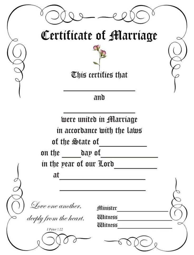 free printable wedding certificates