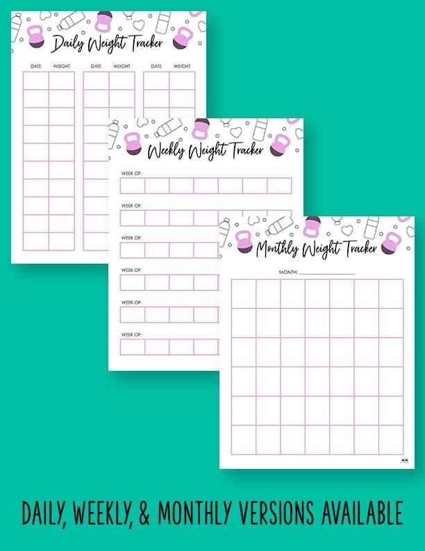 free printable weight loss chart free printable weight loss chart