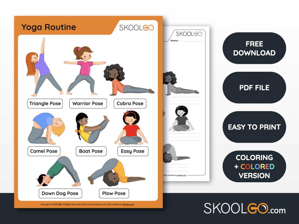 free printable yoga poses free printable yoga poses
