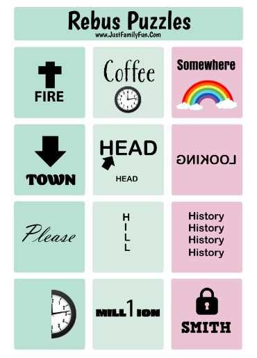 free rebus puzzles printable