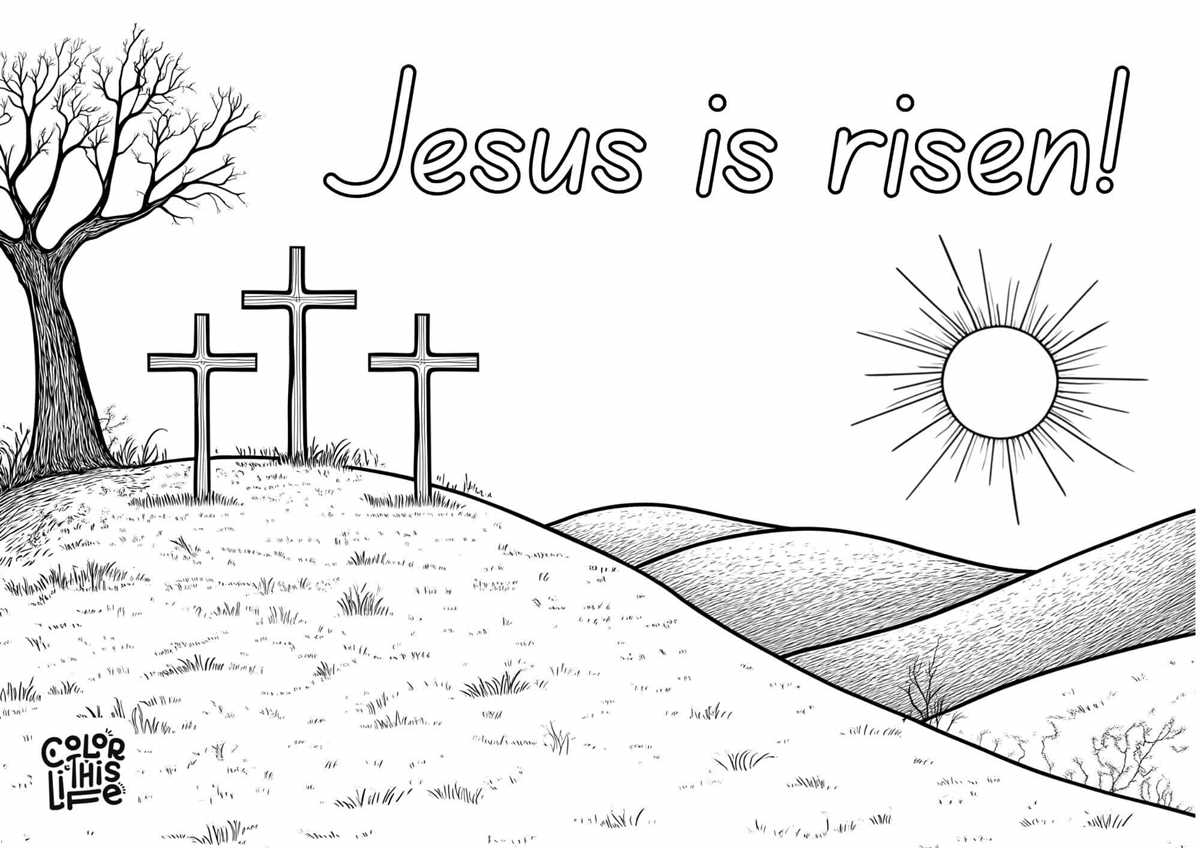 free religious easter coloring pages printable