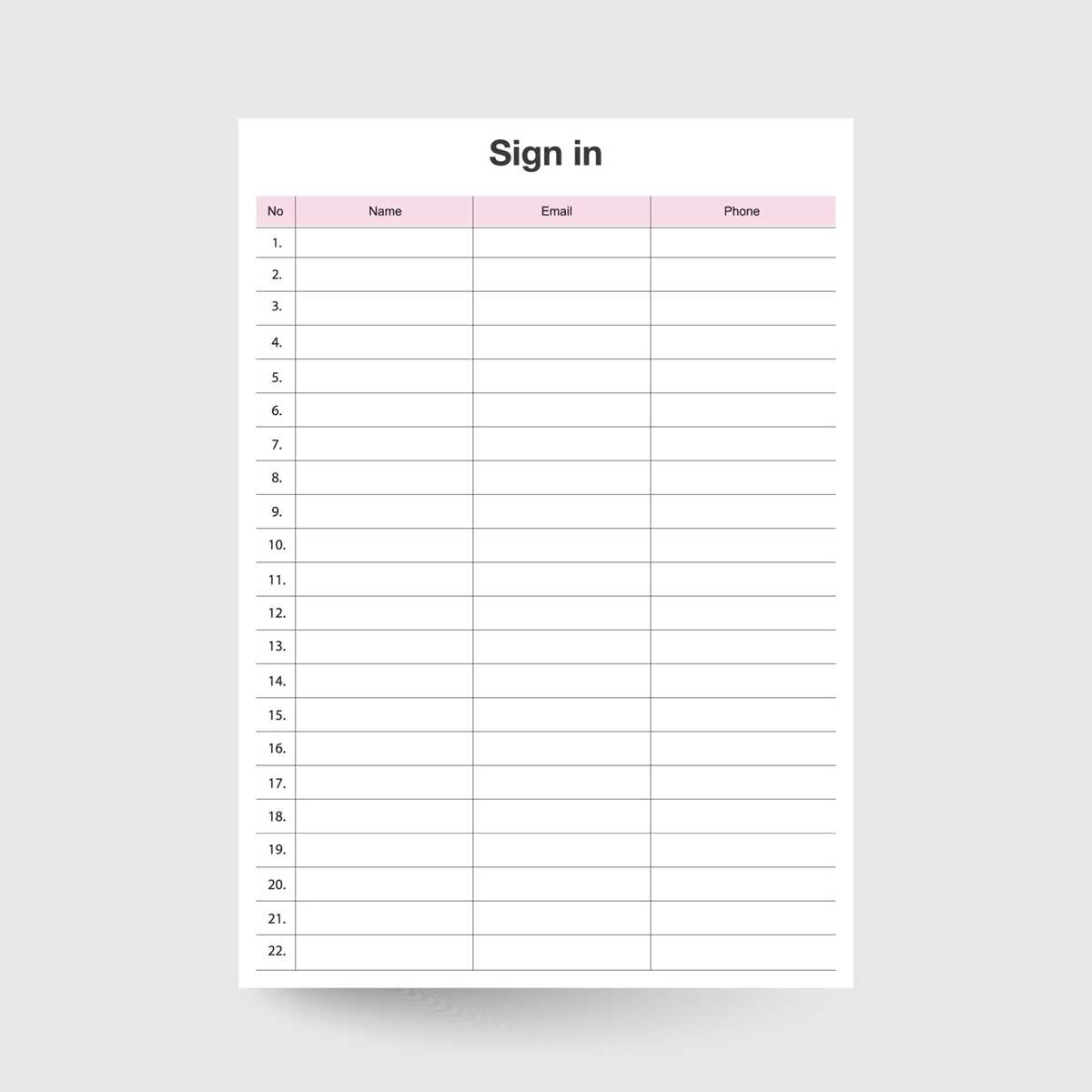 free sign up sheets printable free sign up sheets printable