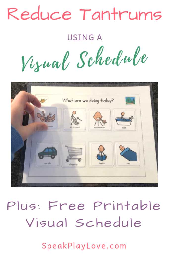 free visual schedule printables free visual schedule printables