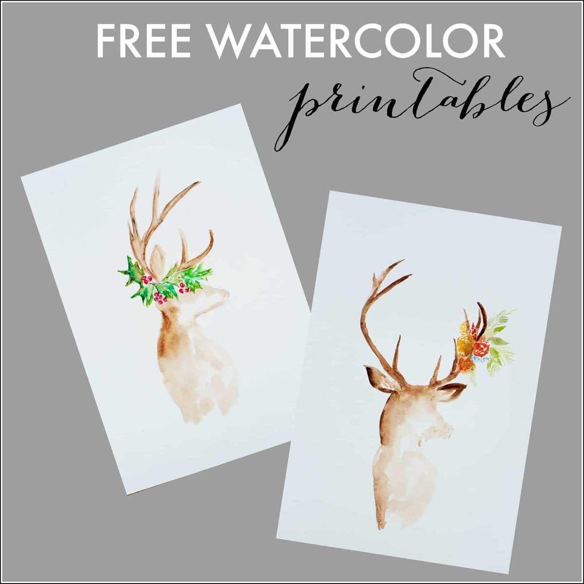 free watercolor printables
