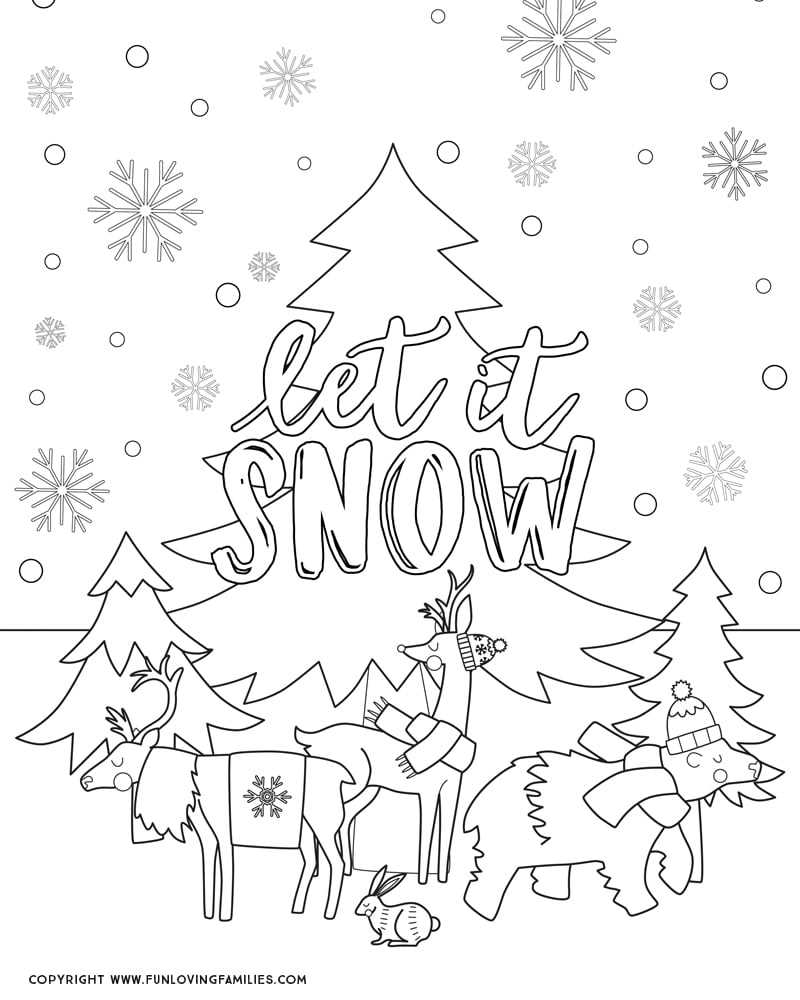 free winter coloring sheets printable free winter coloring sheets printable