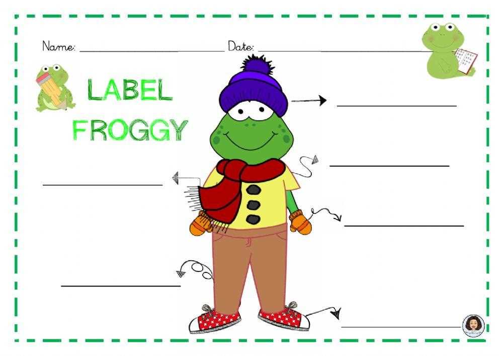 froggy gets dressed printables