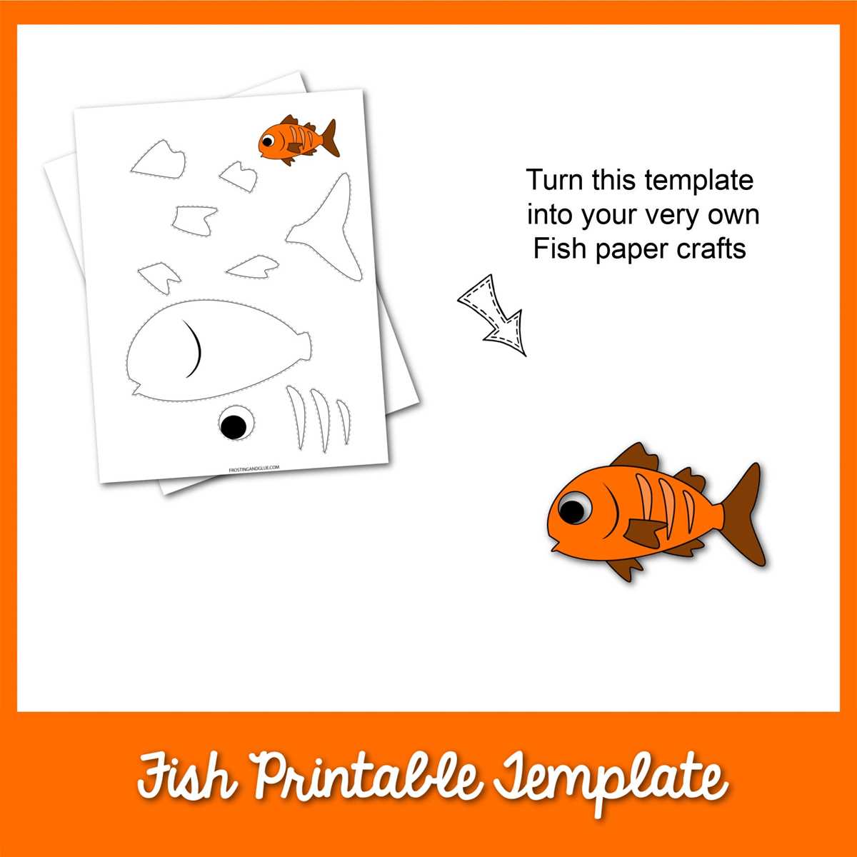 full page fish template printable full page fish template printable