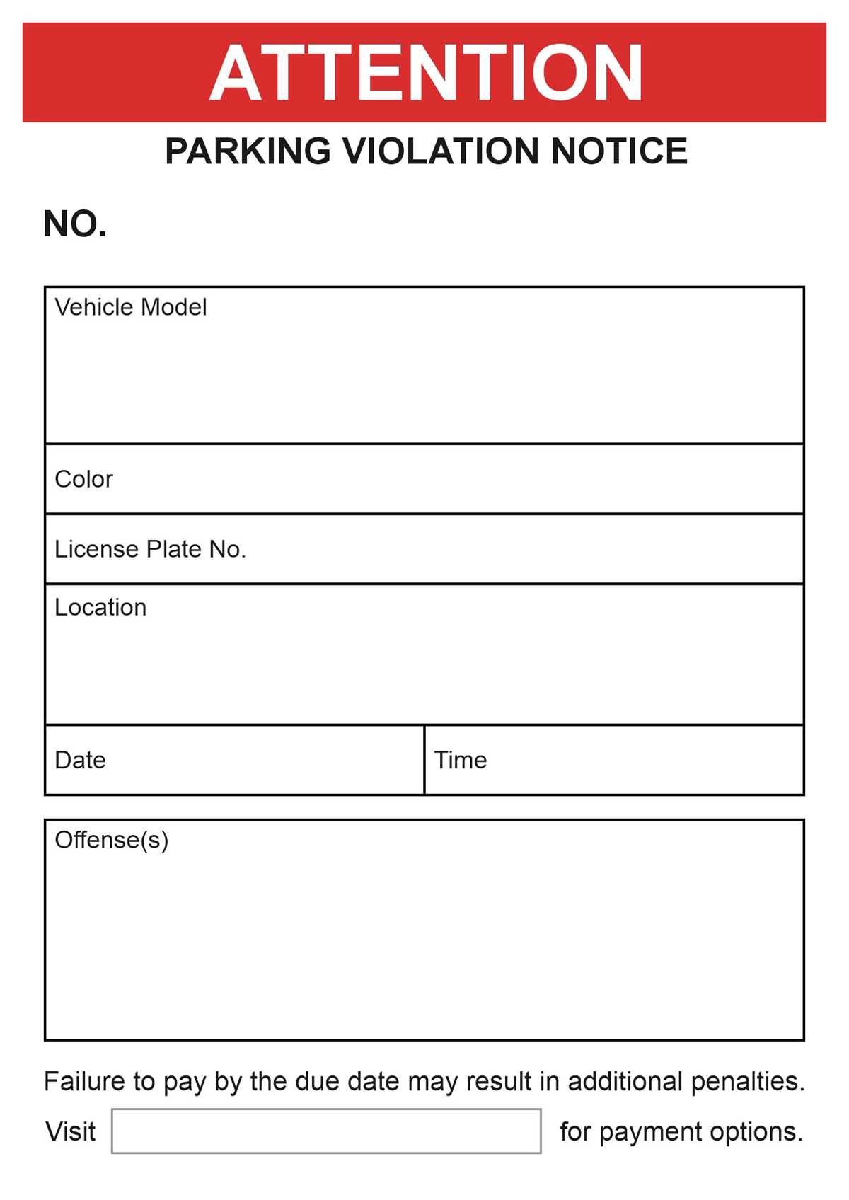 funny fake parking ticket printable funny fake parking ticket printable
