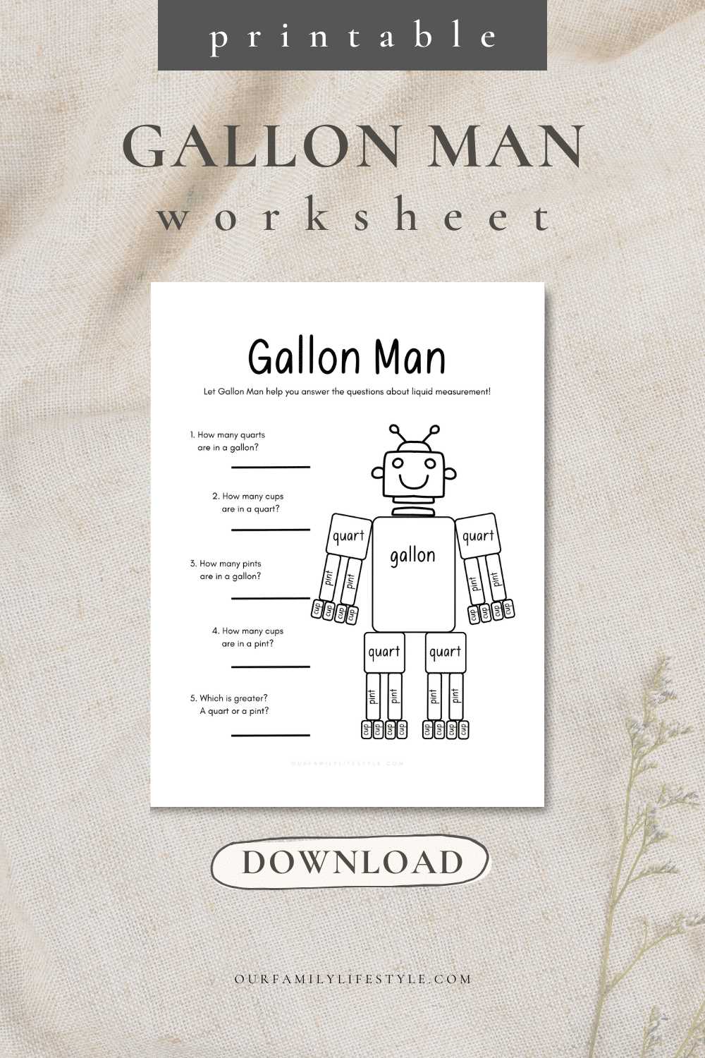 gallon man printable
