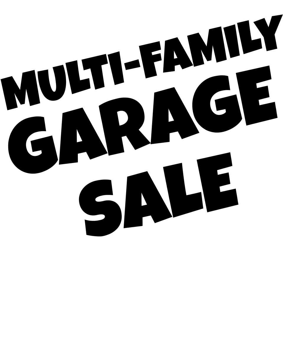 garage sale sign printable