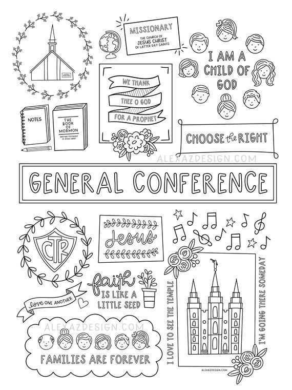 general conference printables general conference printables