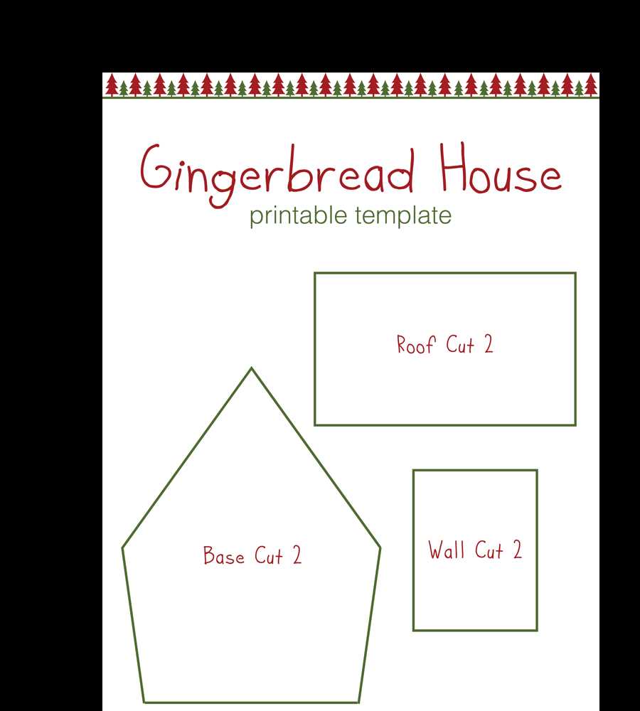 gingerbread house cut out printable gingerbread house cut out printable