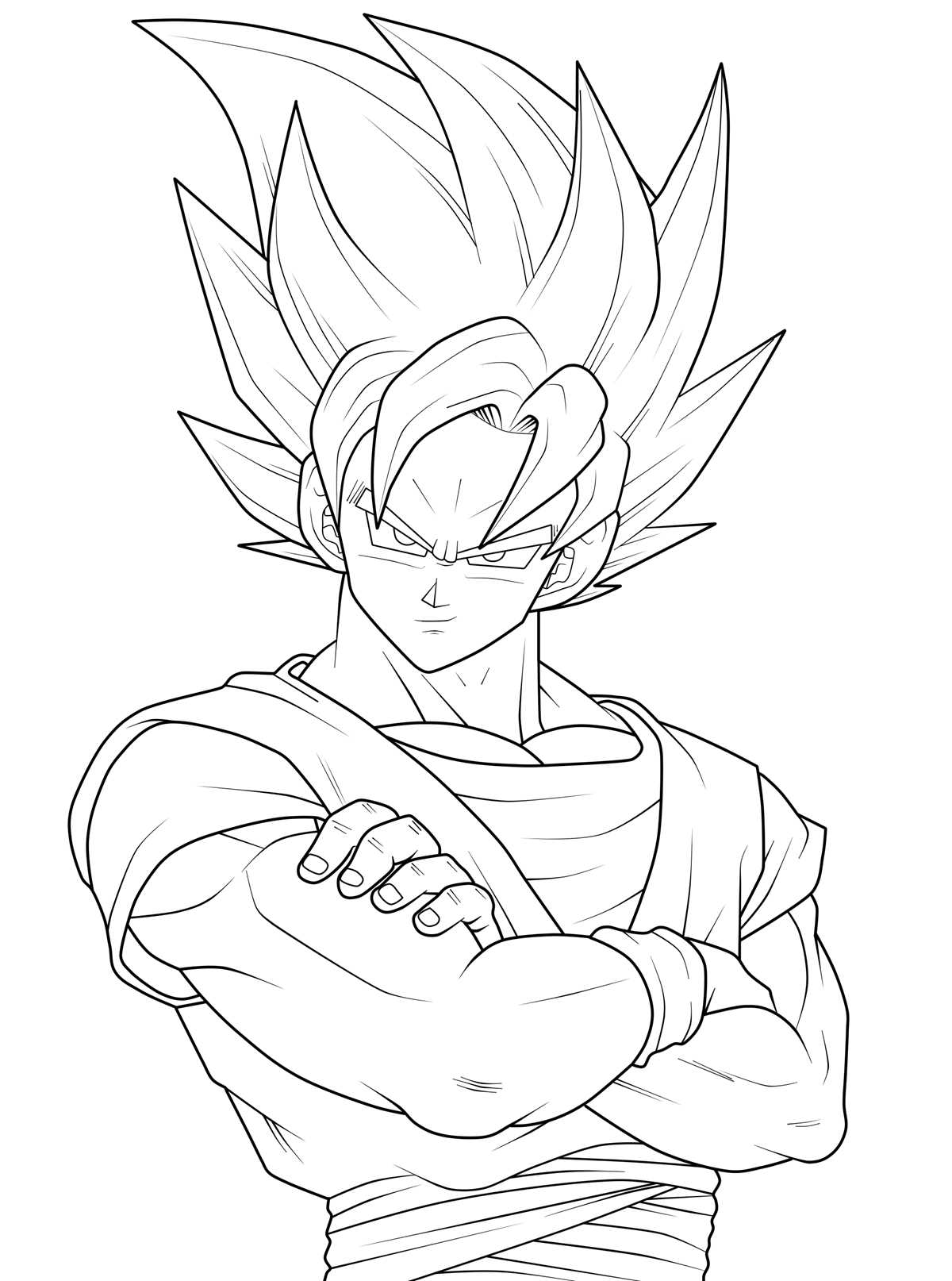 goku printable coloring pages