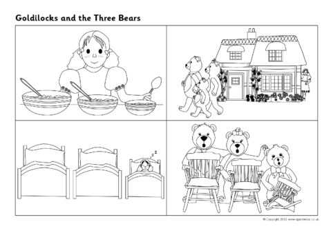 goldilocks and the three bears story printable