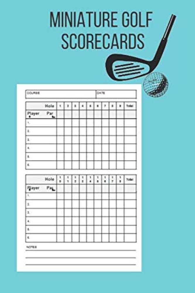 golf scorecards printable