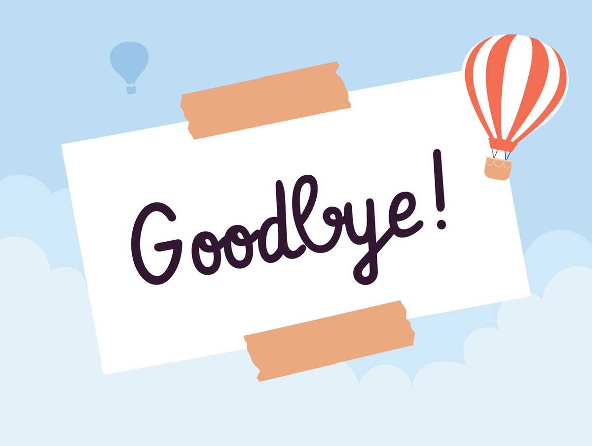 goodbye card printable goodbye card printable