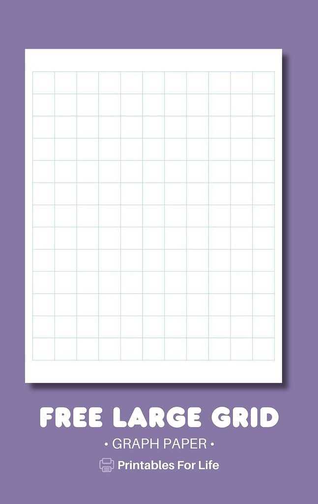 graph paper large squares printable