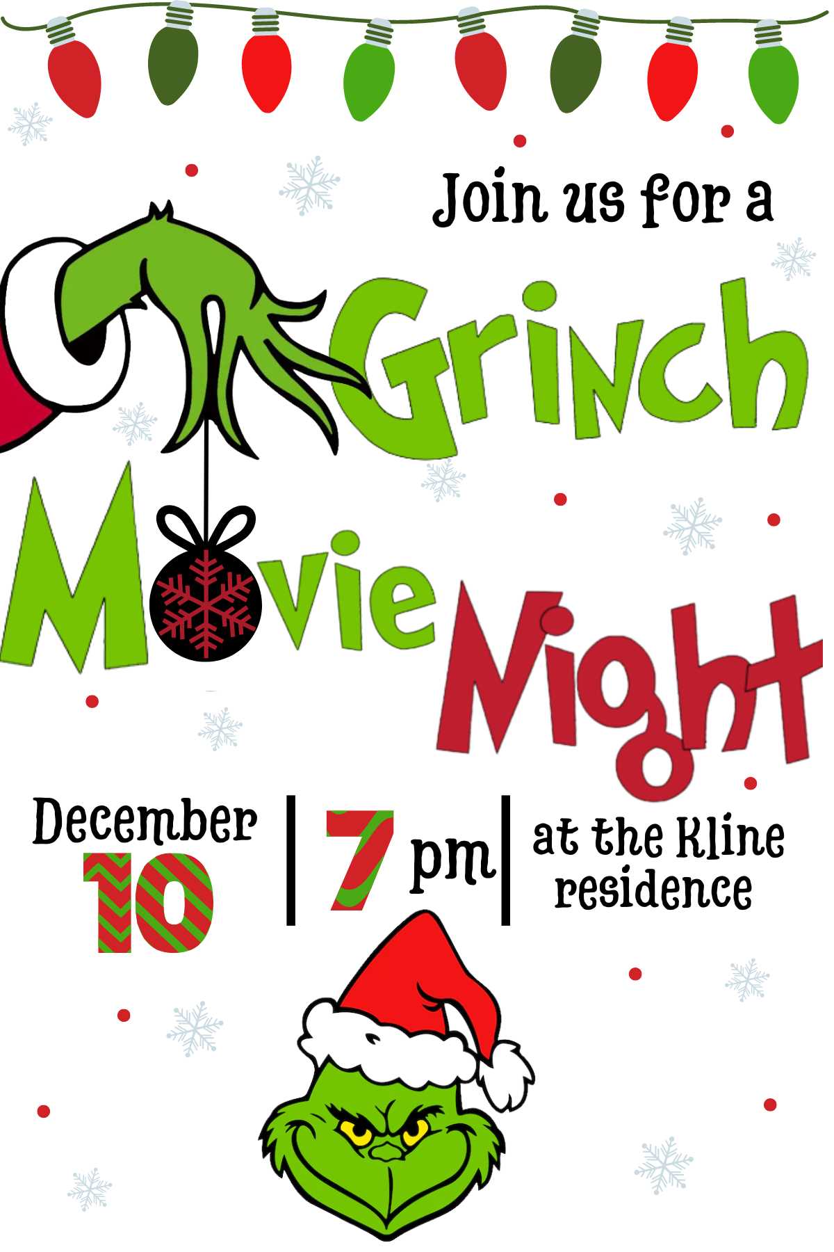 grinch template printable