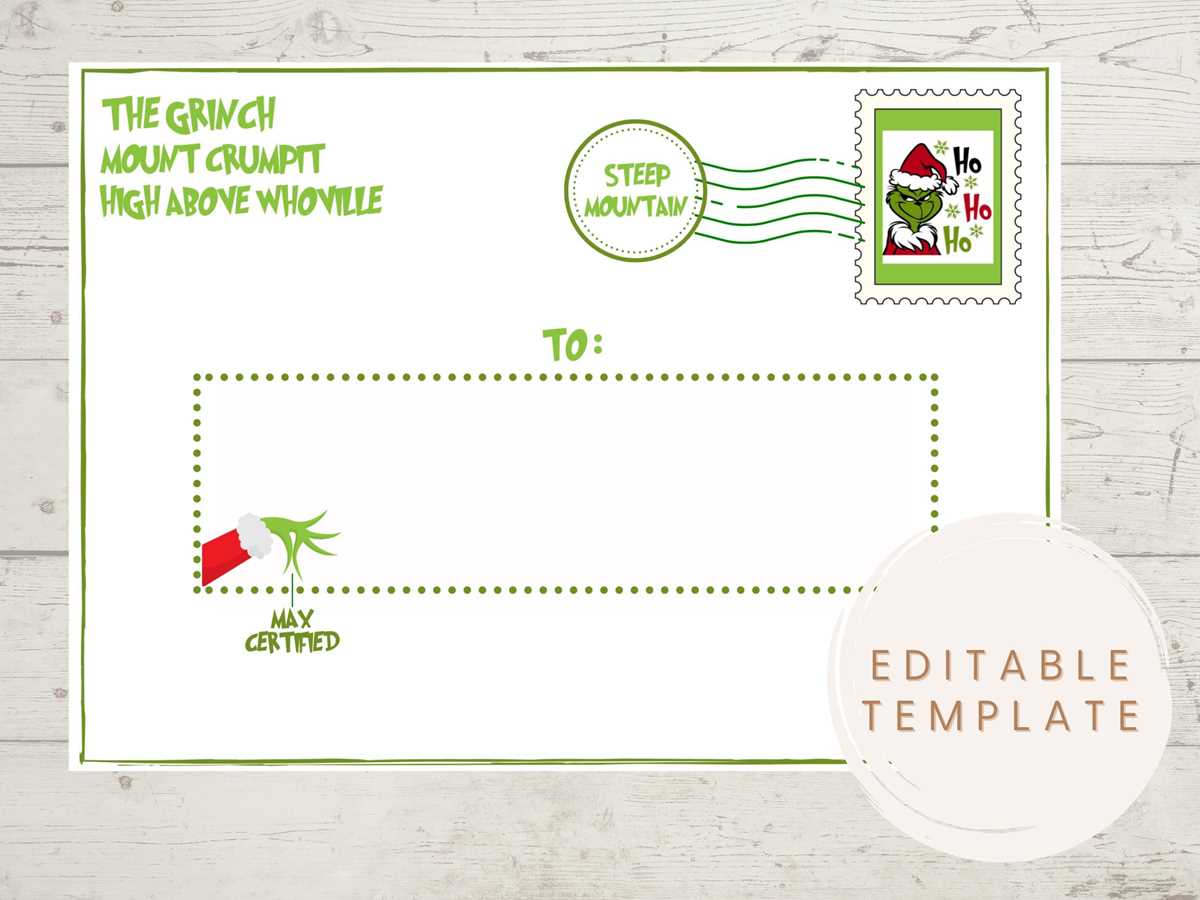 grinch template printable