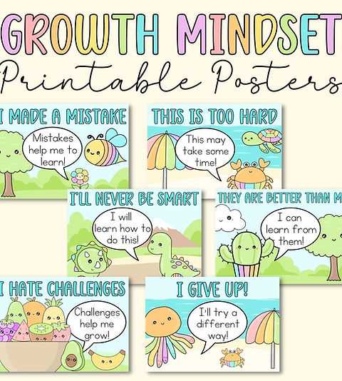 growth mindset posters printable growth mindset posters printable