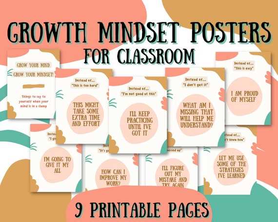 growth mindset posters printable growth mindset posters printable