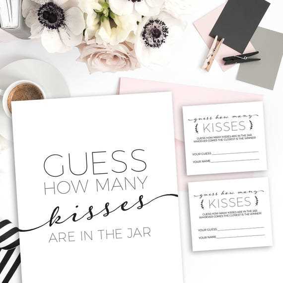 guess how many kisses in the jar free printable guess how many kisses in the jar free printable