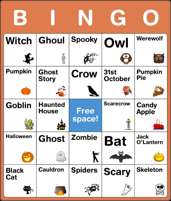 halloween bingo cards printable