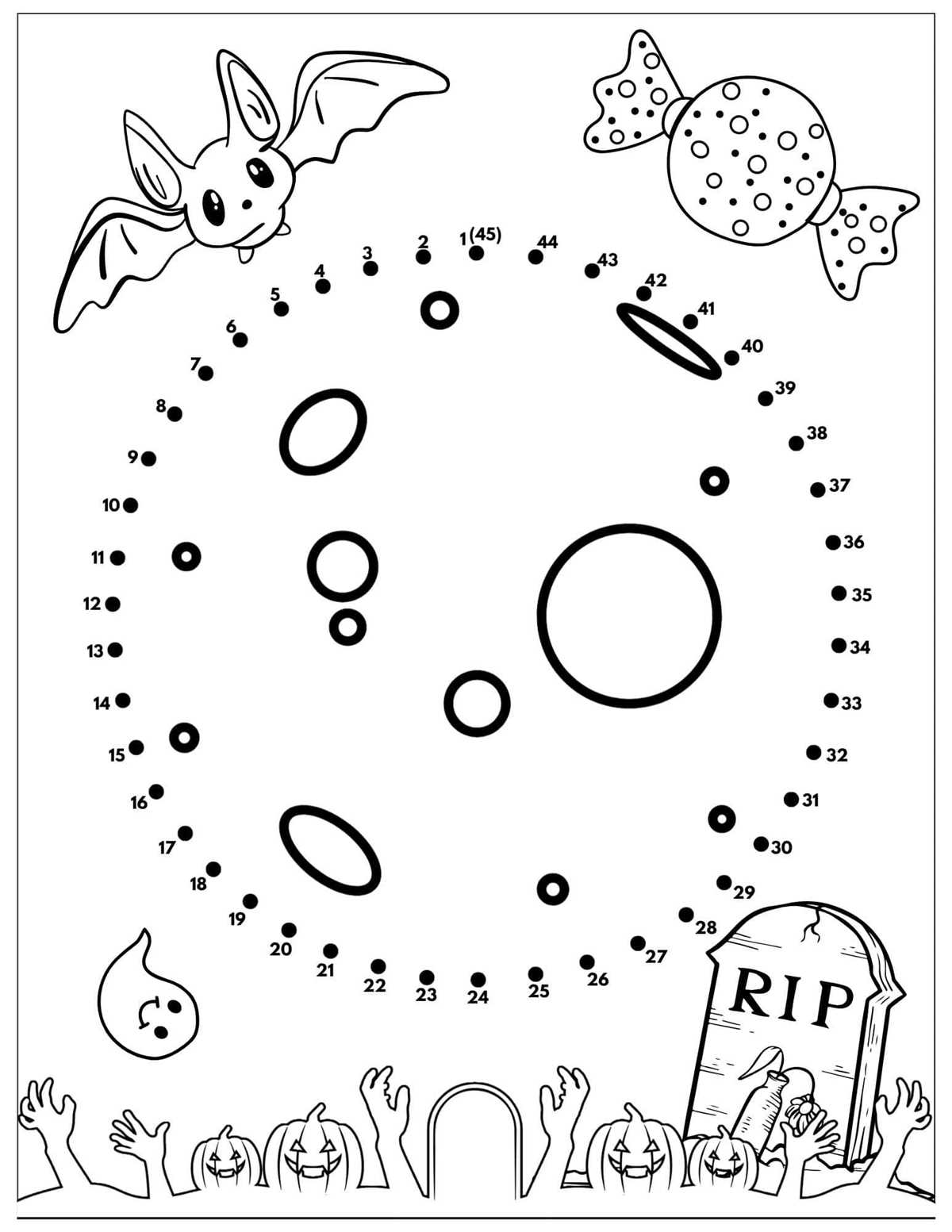 halloween dot to dot printables halloween dot to dot printables