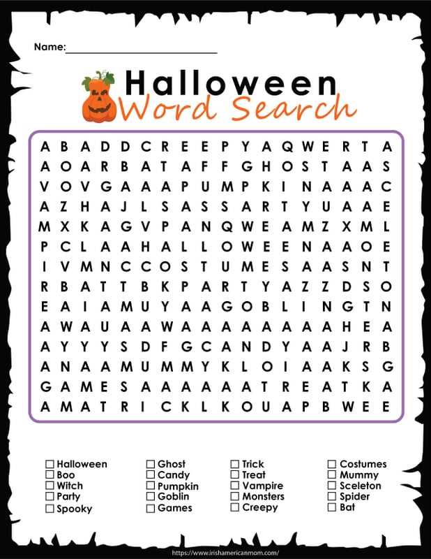 halloween worksheets printable