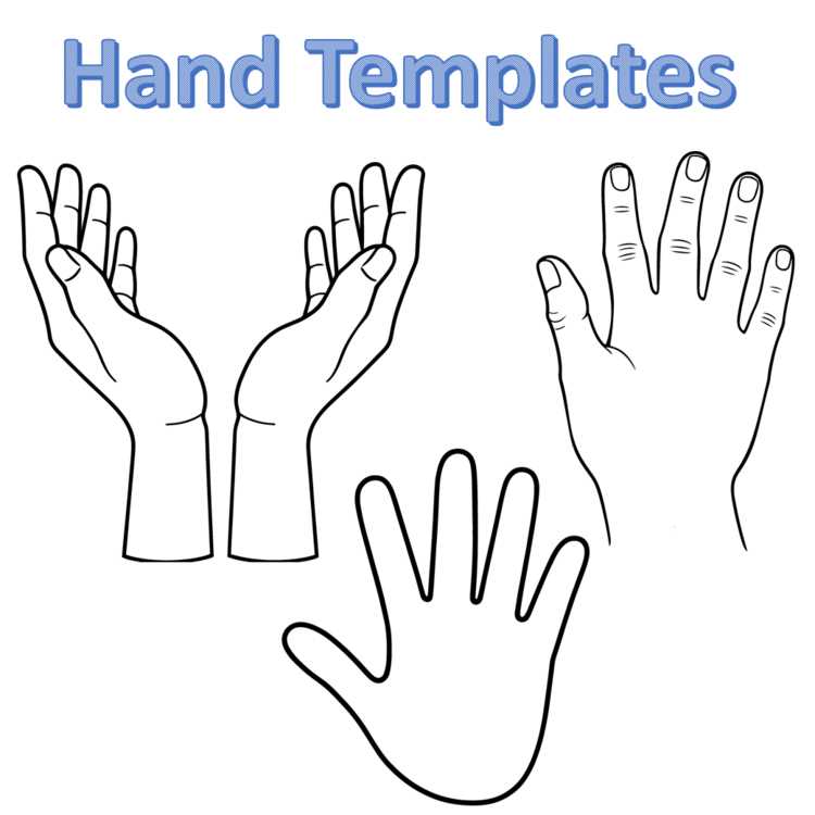 hand outline printable hand outline printable