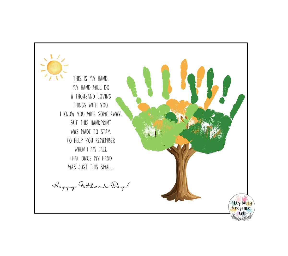 hands printable template