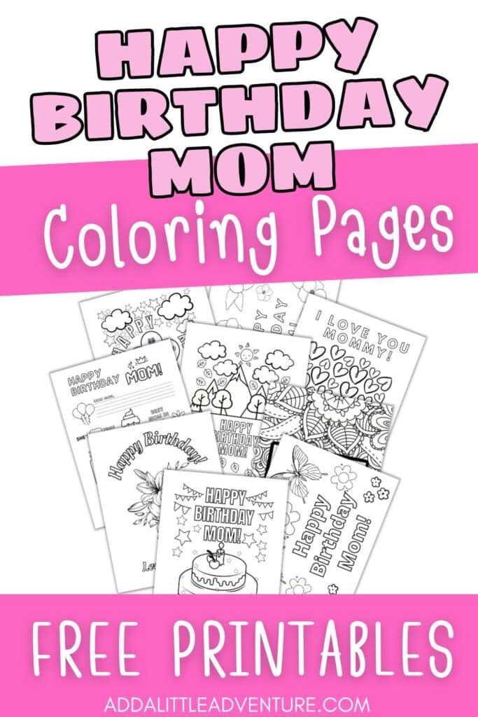 happy birthday mother cards printable
