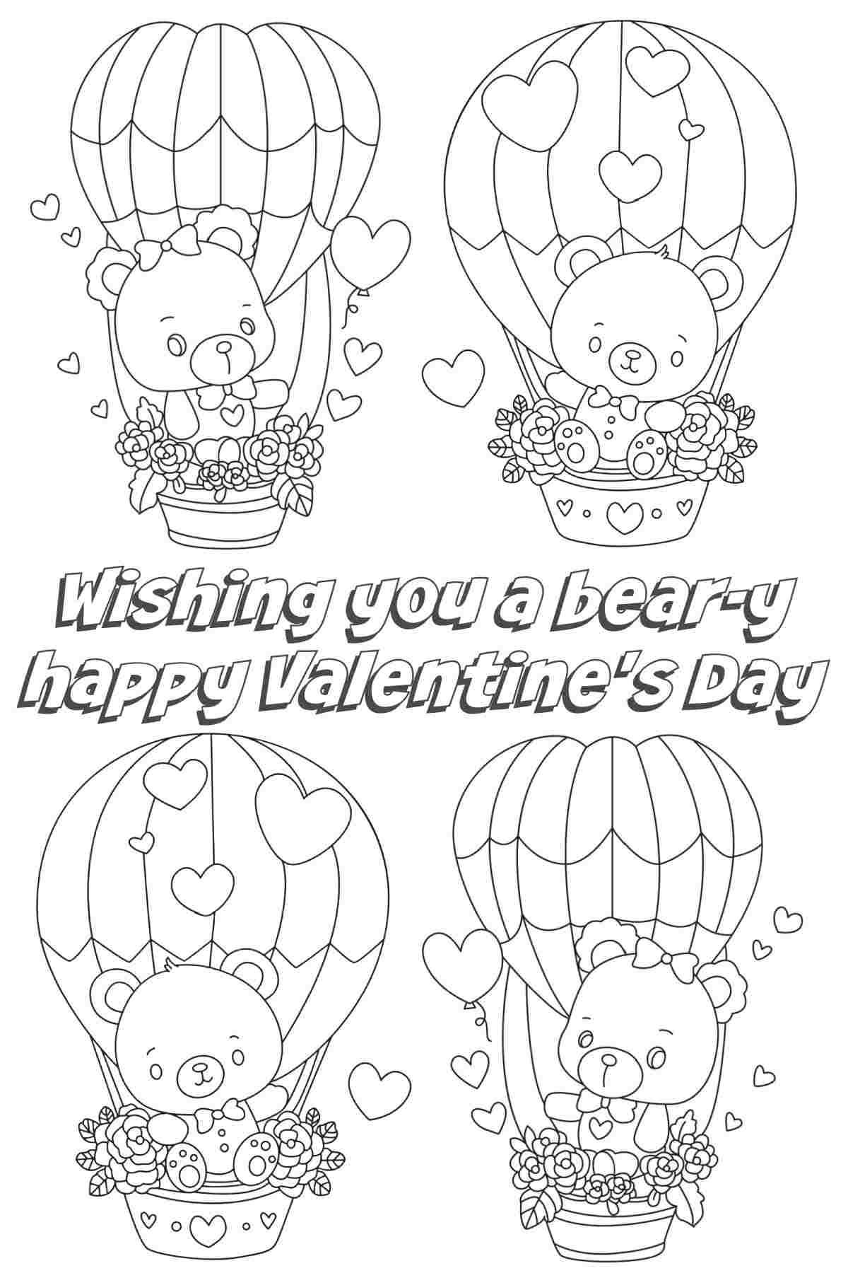 happy valentines day coloring pages free printable