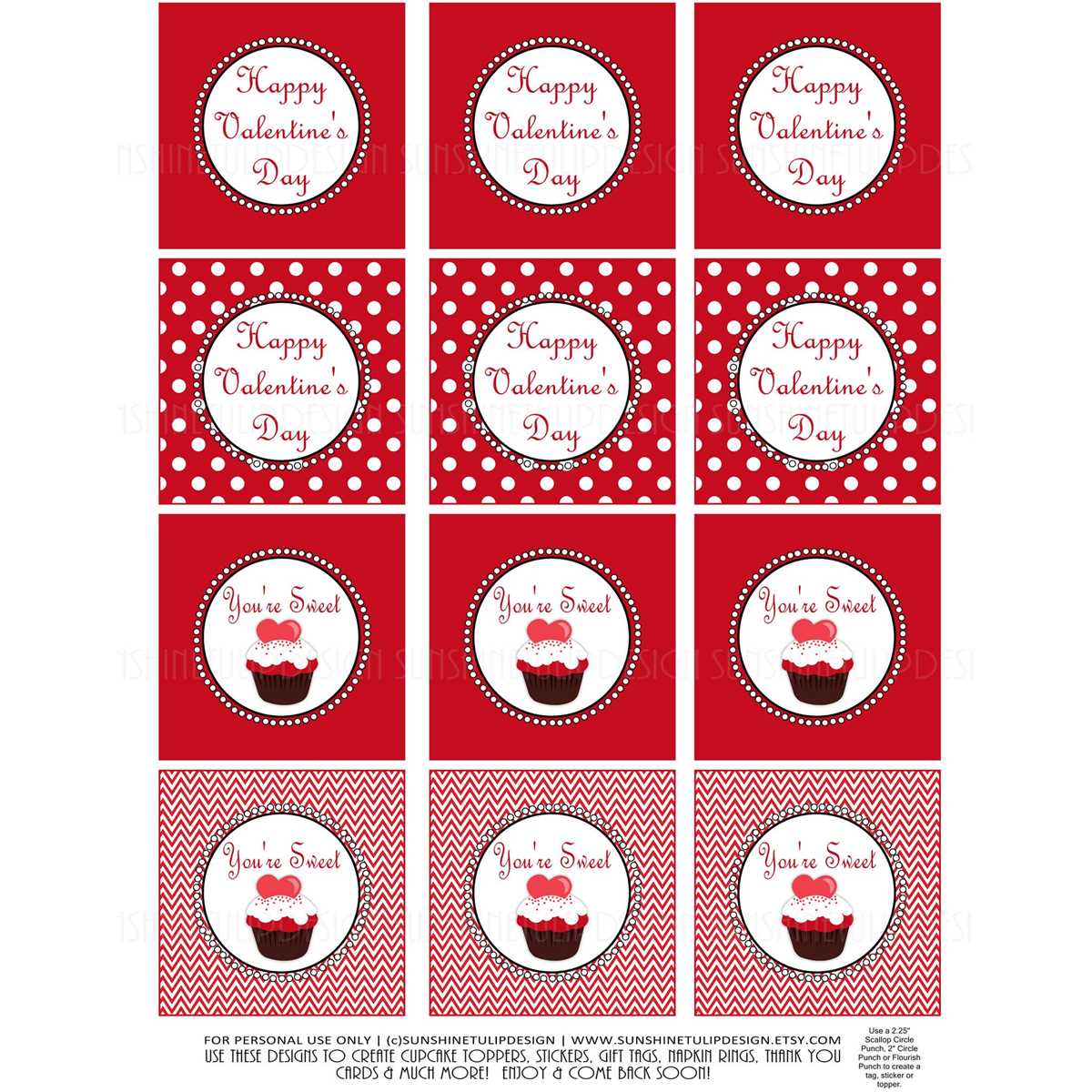 happy valentines day printable