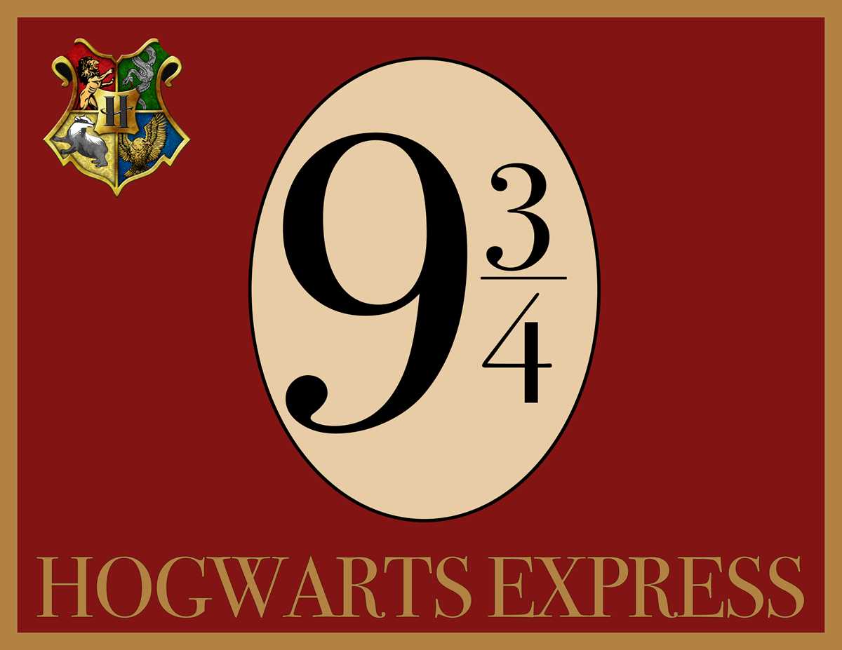 harry potter 9 3 4 sign printable