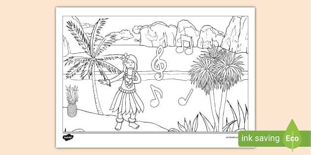 hawaiian coloring pages printable hawaiian coloring pages printable