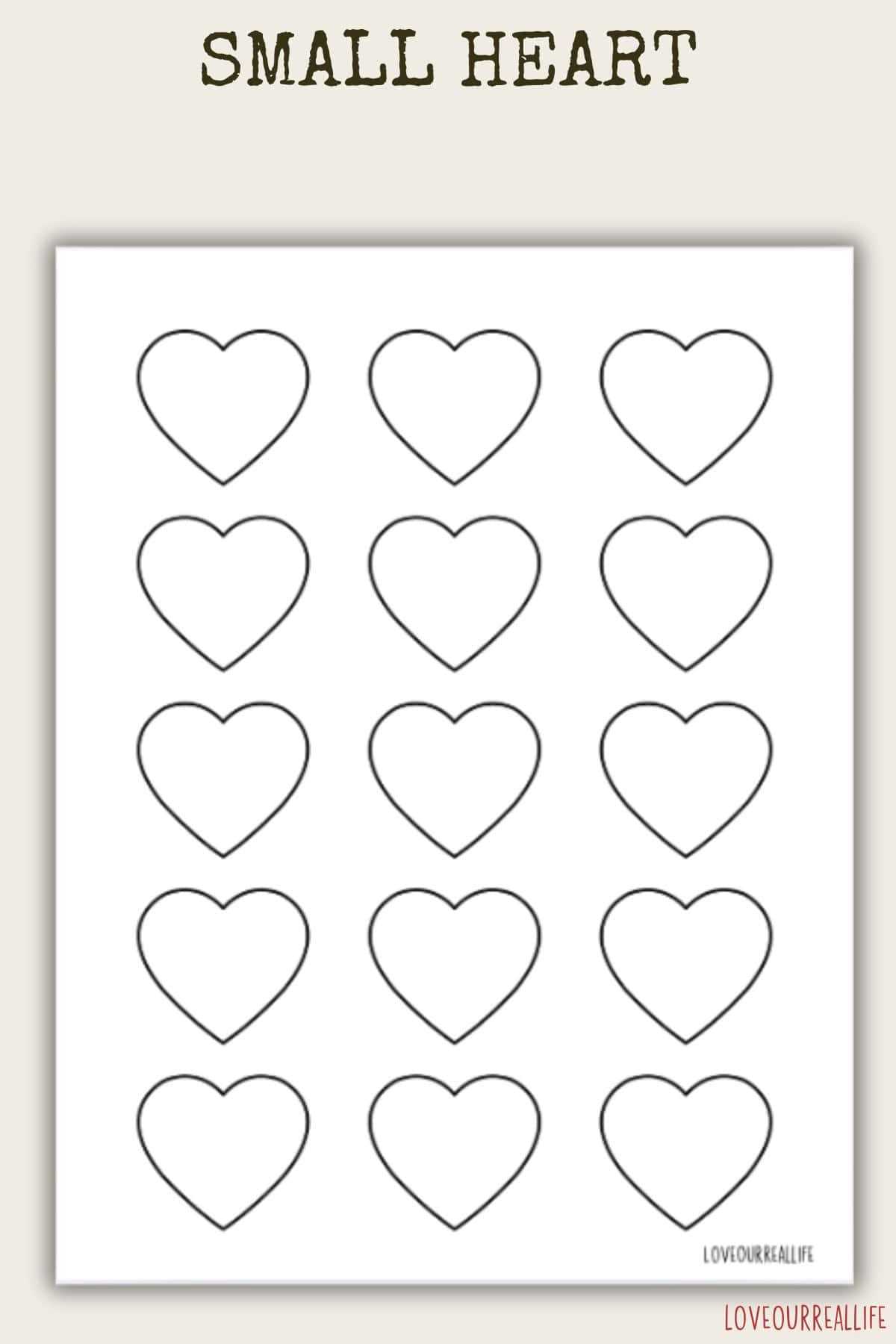heart printable templates heart printable templates